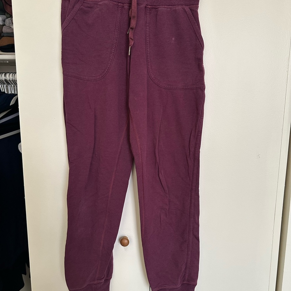 Lululemon Athletica Burgundy Joggers